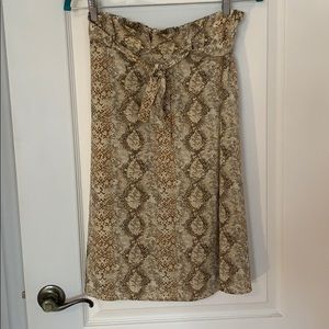 Snake print skirt